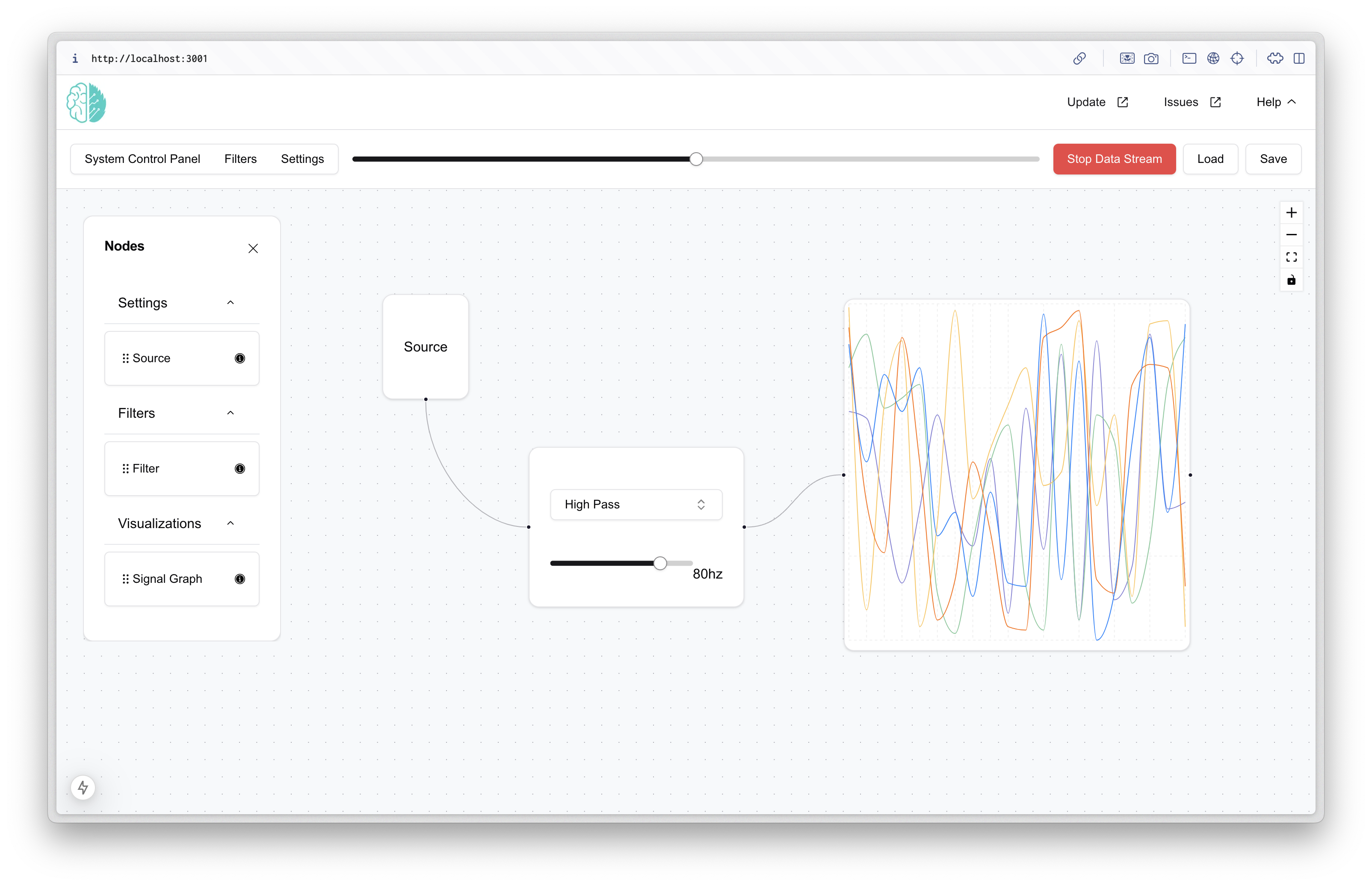 screenshot of the UI